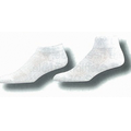 Half Cushioned Sole Heel & Toe Footie Socks w/ Mesh Upper (10-13 Large)